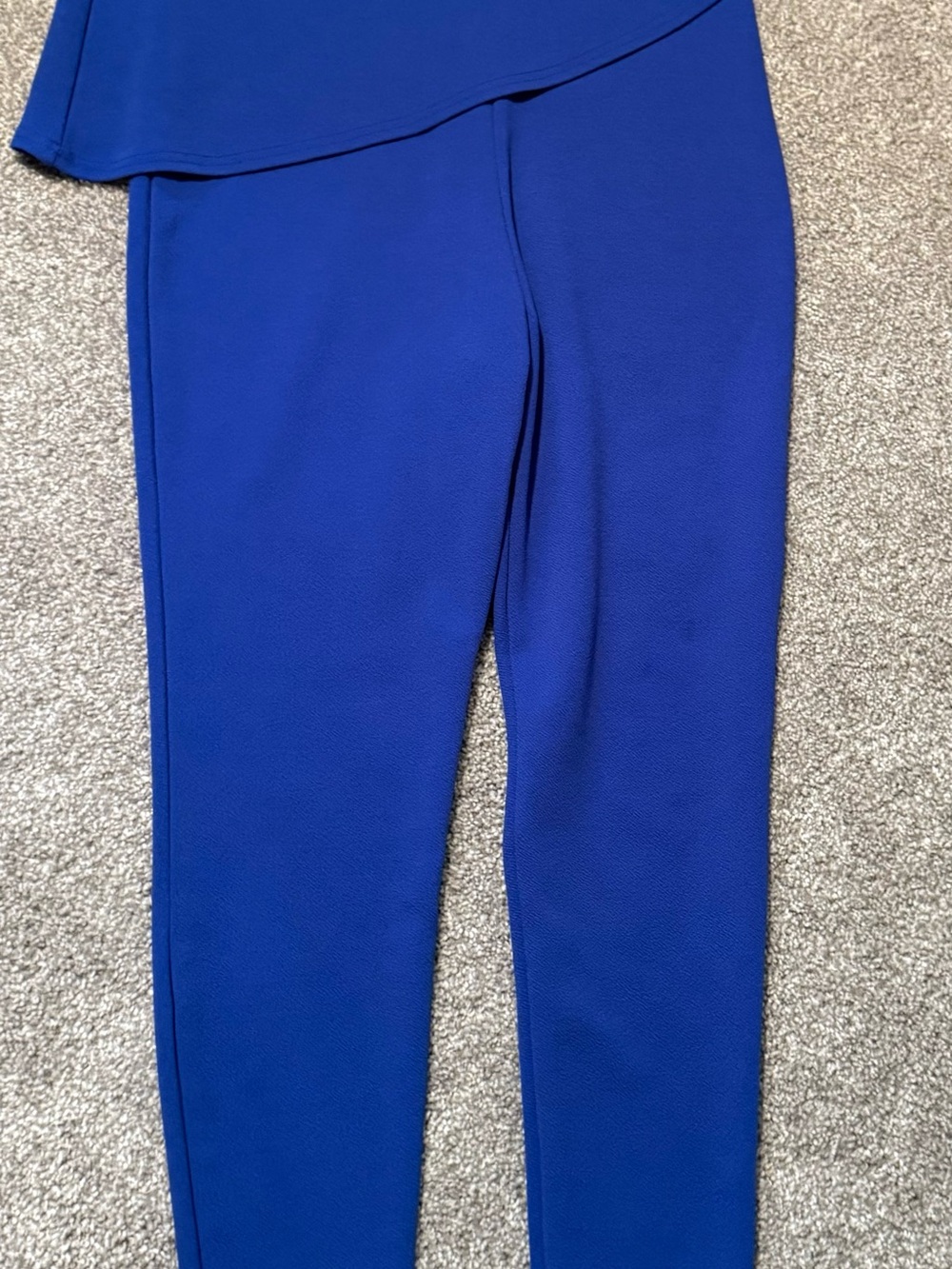 Women's Tailored Royal Blue Ponte Pants